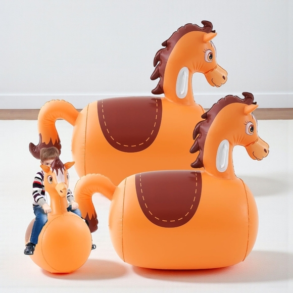 Hiboom | Toys | Inflatable Hip Hoppers Horse Bouncy Hopper Set Of 2 ...
